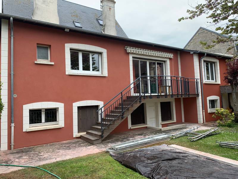 Réalisations enduit gratté chainage