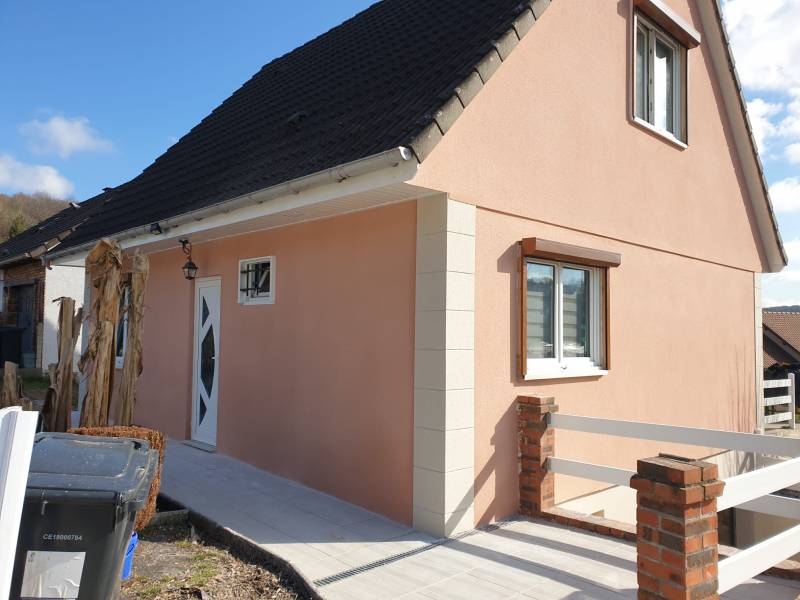 Réalisations enduit gratté chainage