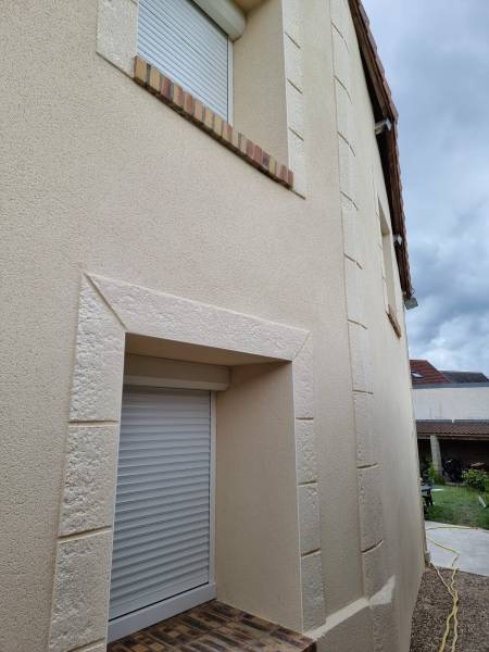 Réalisations enduit gratté chainage
